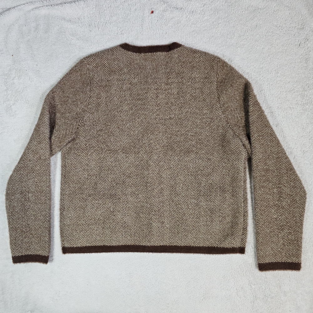 J. McLaughlin Brown Herringbone Sweater - Picture 6 of 8